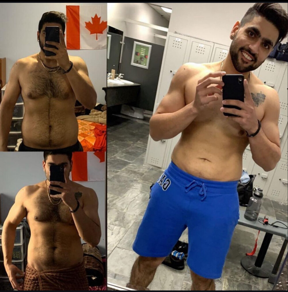 Akash body transformation, before and after