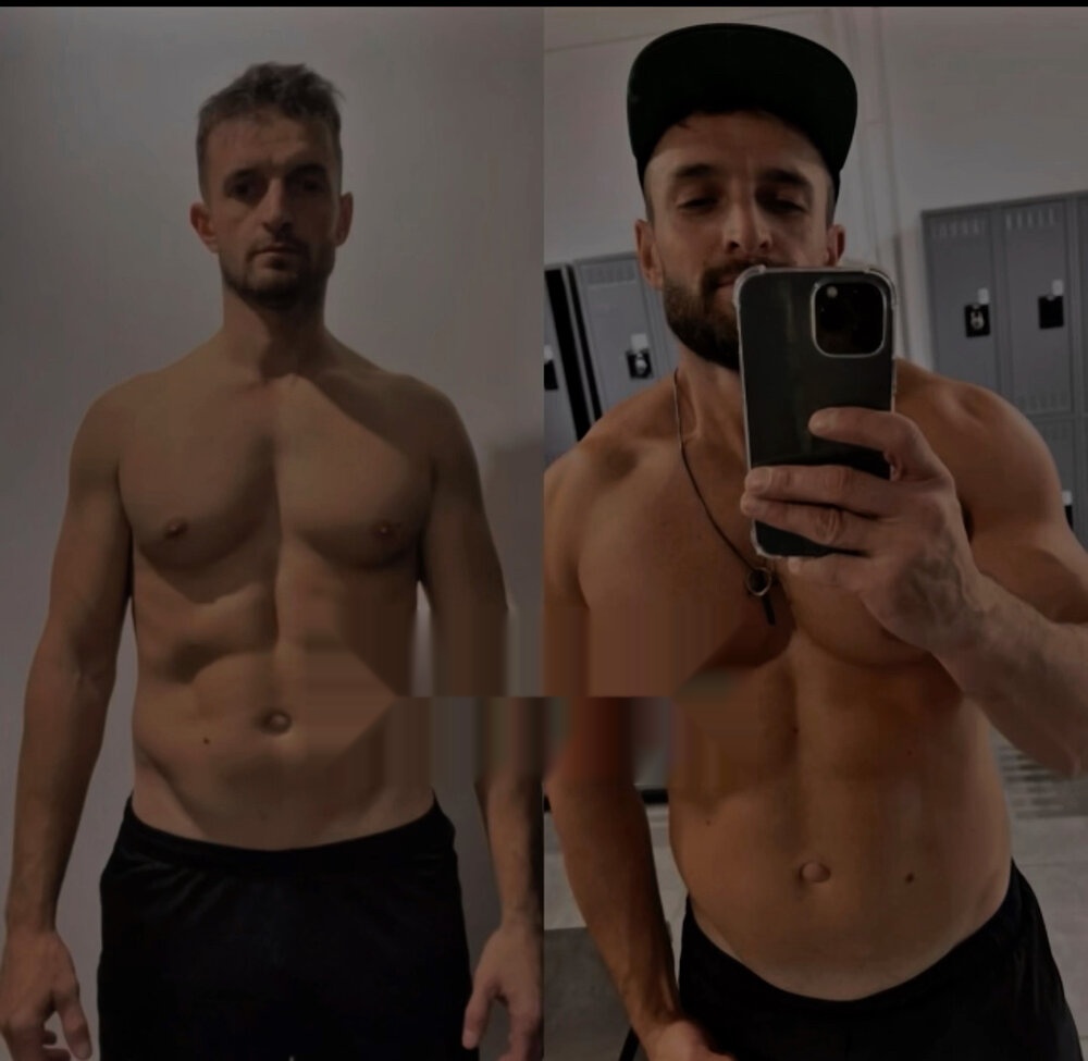 Szab body transformation, before and after